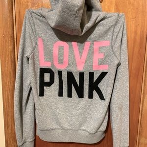 VS PINK zip up hoodie - Medium